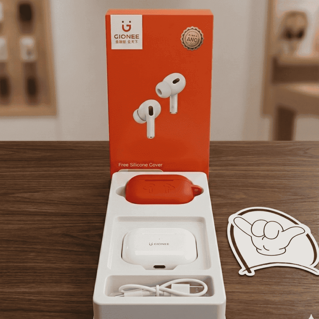 Gionee ANC Earbuds | Noise Cancel + Free Case | MoodOn.pk