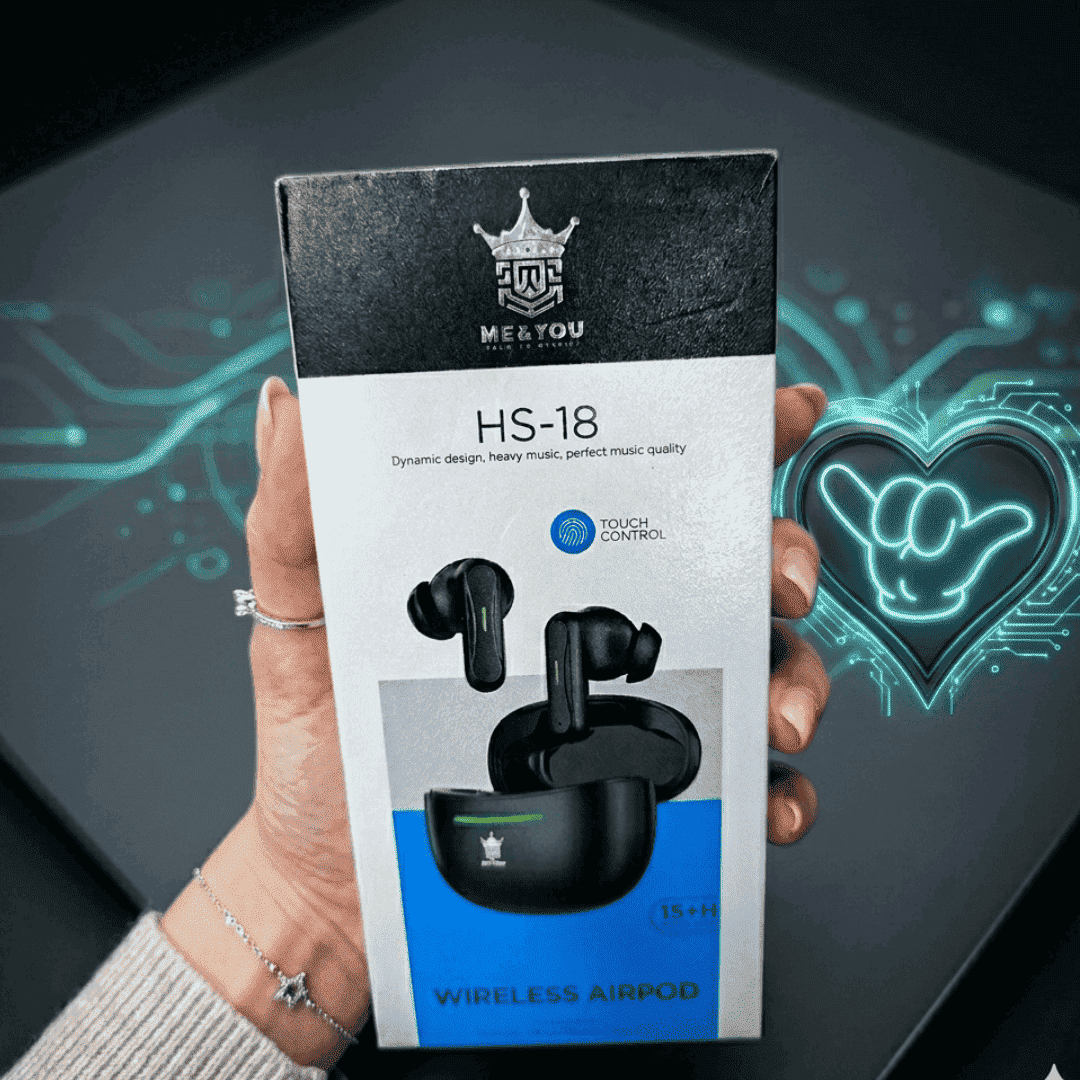 ME$YOU HS-18 Earbuds | Touch Control + 15H Battery | MoodOn.pk