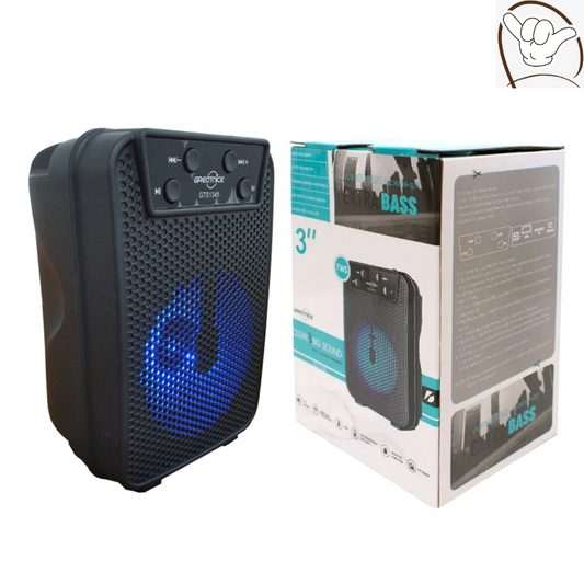 Greatnice Wireless Bluetooth Speaker 3 Inch GTS-1372 | Portable Bose-Style Sound System with Extra Bass