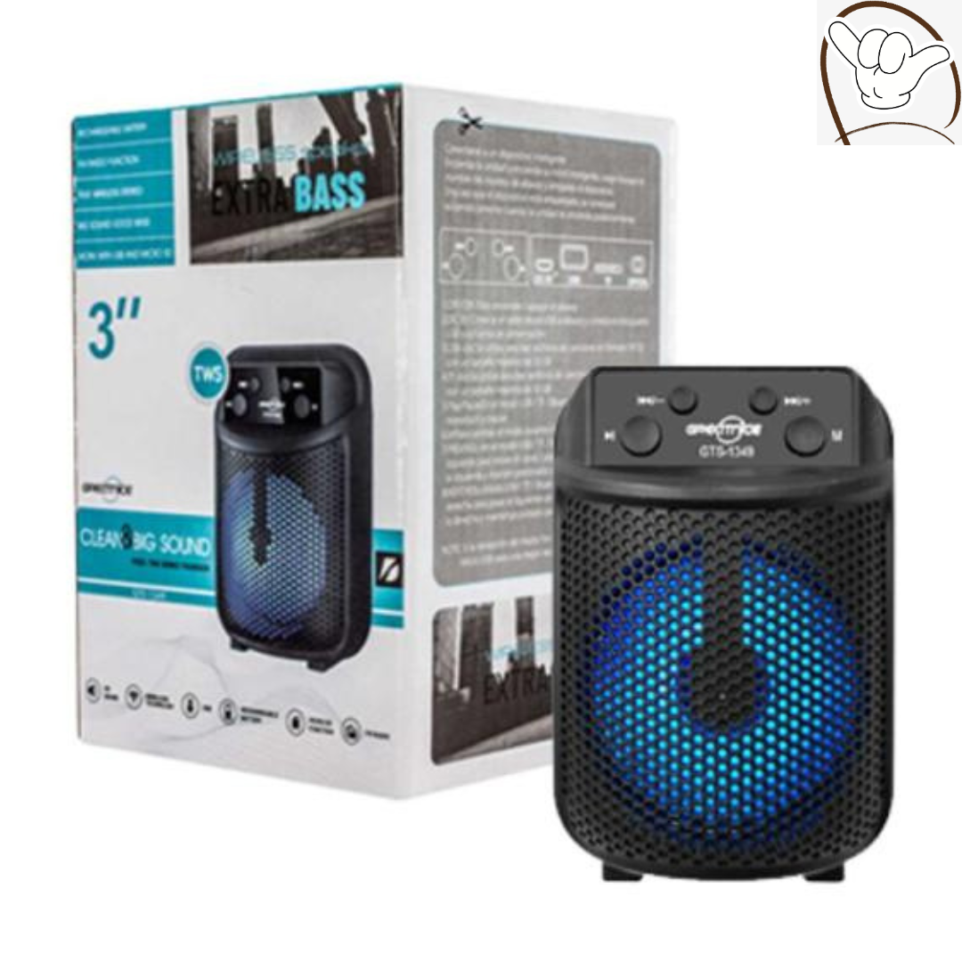 Greatnice Wireless Bluetooth Speaker 3 Inch GTS-1372 | Portable Bose-Style Sound System with Extra Bass
