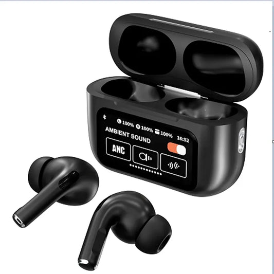 A9 Pro Earbuds & Airpods Black