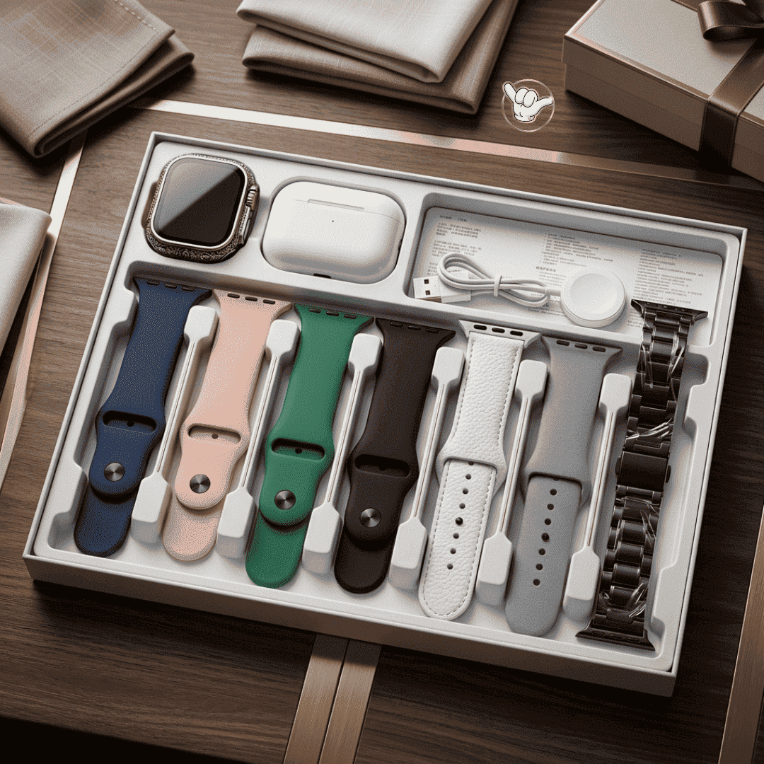 Maixinn Max 1250 Smart Watch | 10in1 + AMOLED + Free Earbuds | MoodOn.pk