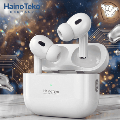 HainoTeko Air-5 Earbuds | Touch Sensor + Free Pouch | MoodOn.pk