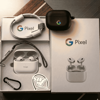 Google Pixel Style Earbuds | Premium Sound + Charging Case | MoodOn.pk