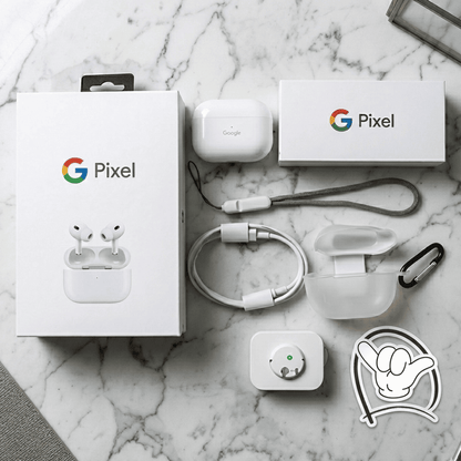 Google Pixel Style Earbuds | Premium Sound + Charging Case | MoodOn.pk