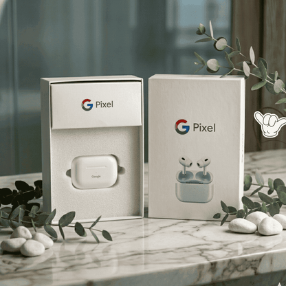 Google Pixel Style Earbuds | Premium Sound + Charging Case | MoodOn.pk