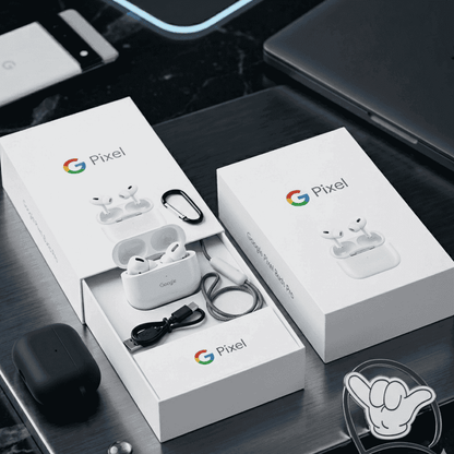 Google Pixel Style Earbuds | Premium Sound + Charging Case | MoodOn.pk