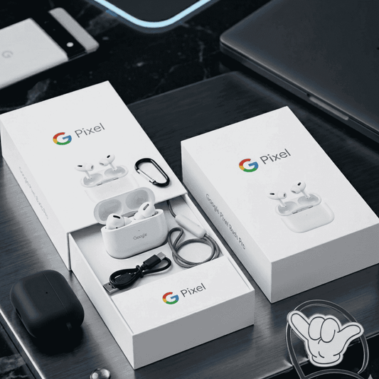 Google Pixel Style Earbuds | Premium Sound + Charging Case | MoodOn.pk