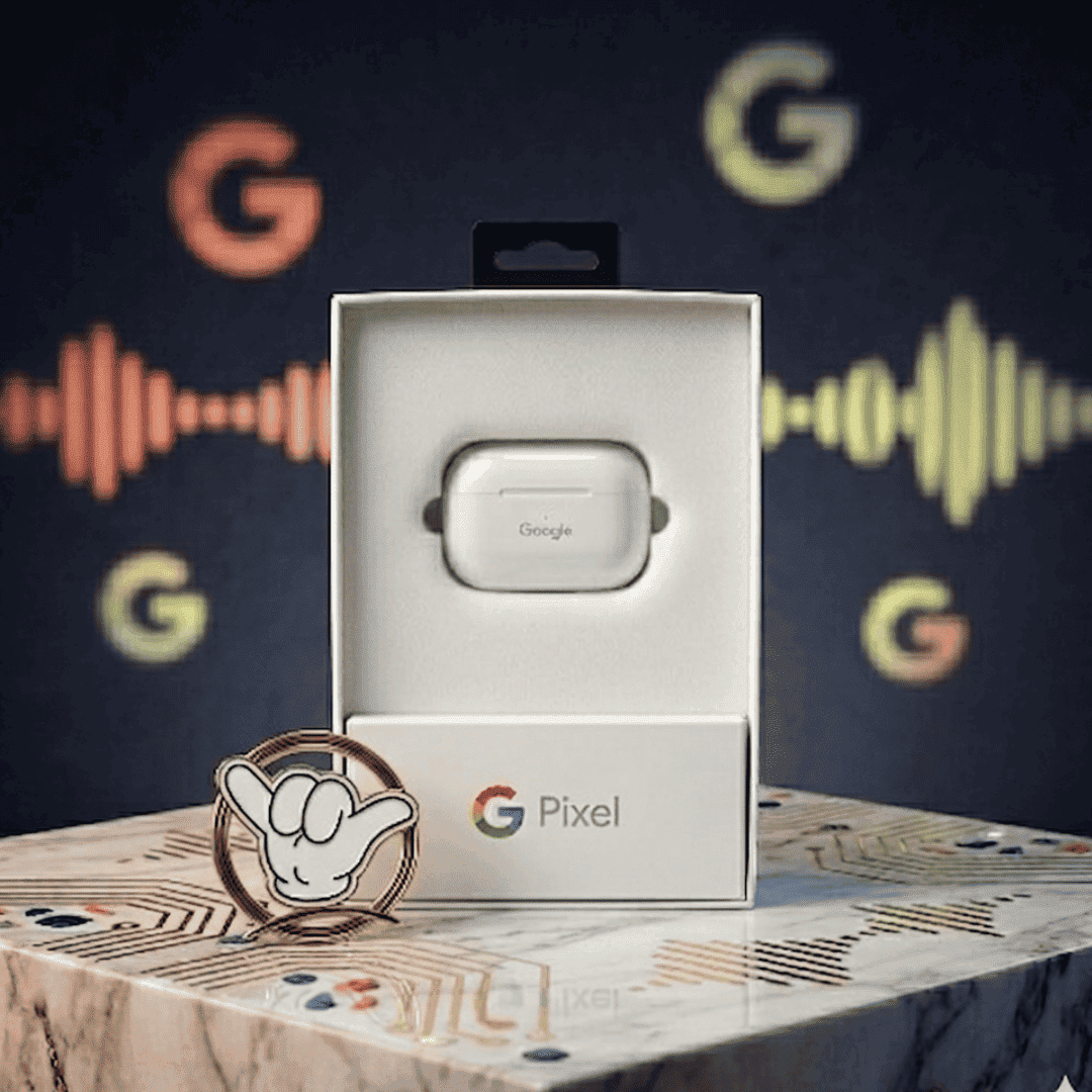 Google Pixel Style Earbuds | Premium Sound + Charging Case | MoodOn.pk