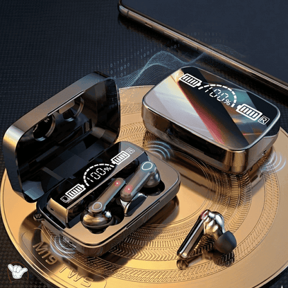 M19 Gaming Earbuds | 3500mAh Case + Flashlight | MoodOn.pk