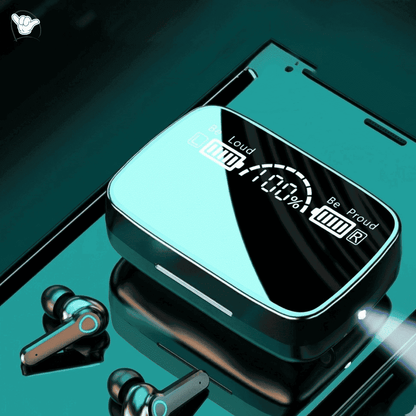 M19 Gaming Earbuds | 3500mAh Case + Flashlight | MoodOn.pk