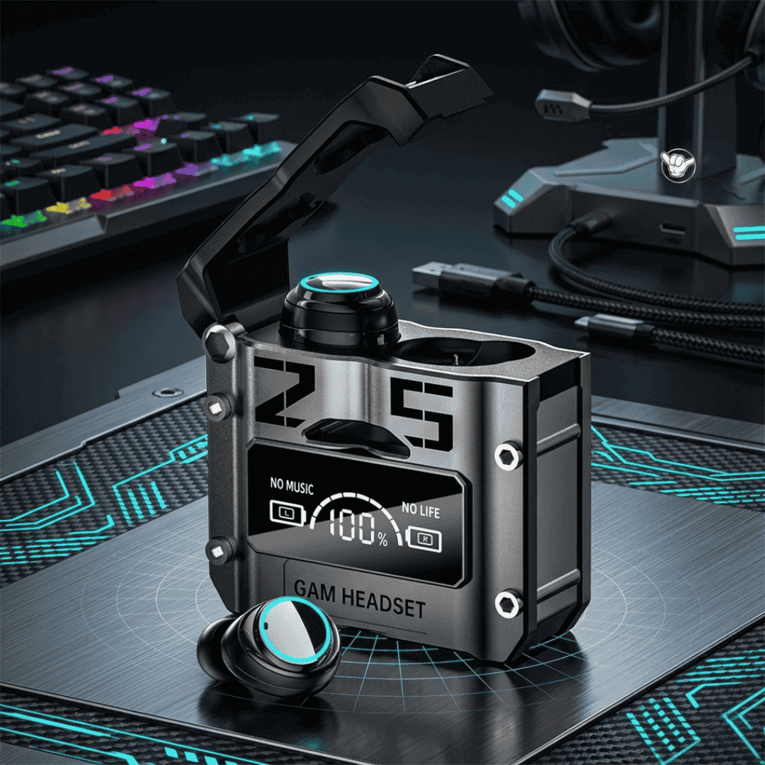 DAMIX M25 Gaming Earbuds | ENC + LED Display | MoodOn.pk