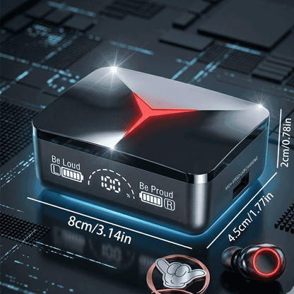 M90 Pro Gaming Earbuds | ENC + HiFi + 3500mAh Case | MoodOn.pk