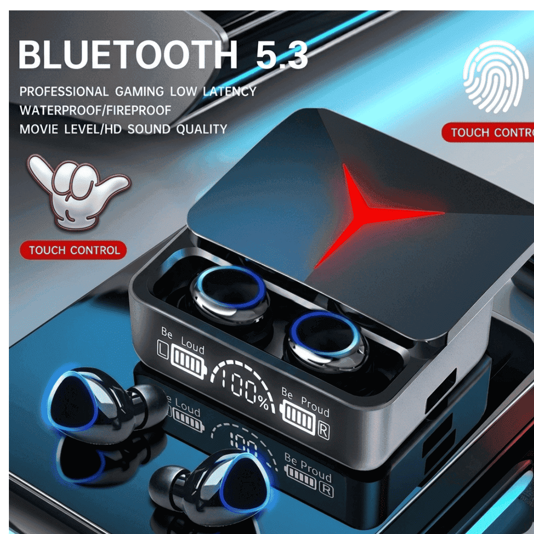 M90 Pro Gaming Earbuds | ENC + HiFi + 3500mAh Case | MoodOn.pk