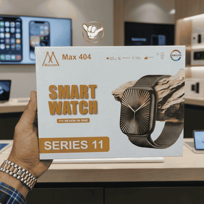 Maixinn Max 404 Smart Watch | AMOLED + 7 Straps + Series 11 | MoodOn.pk