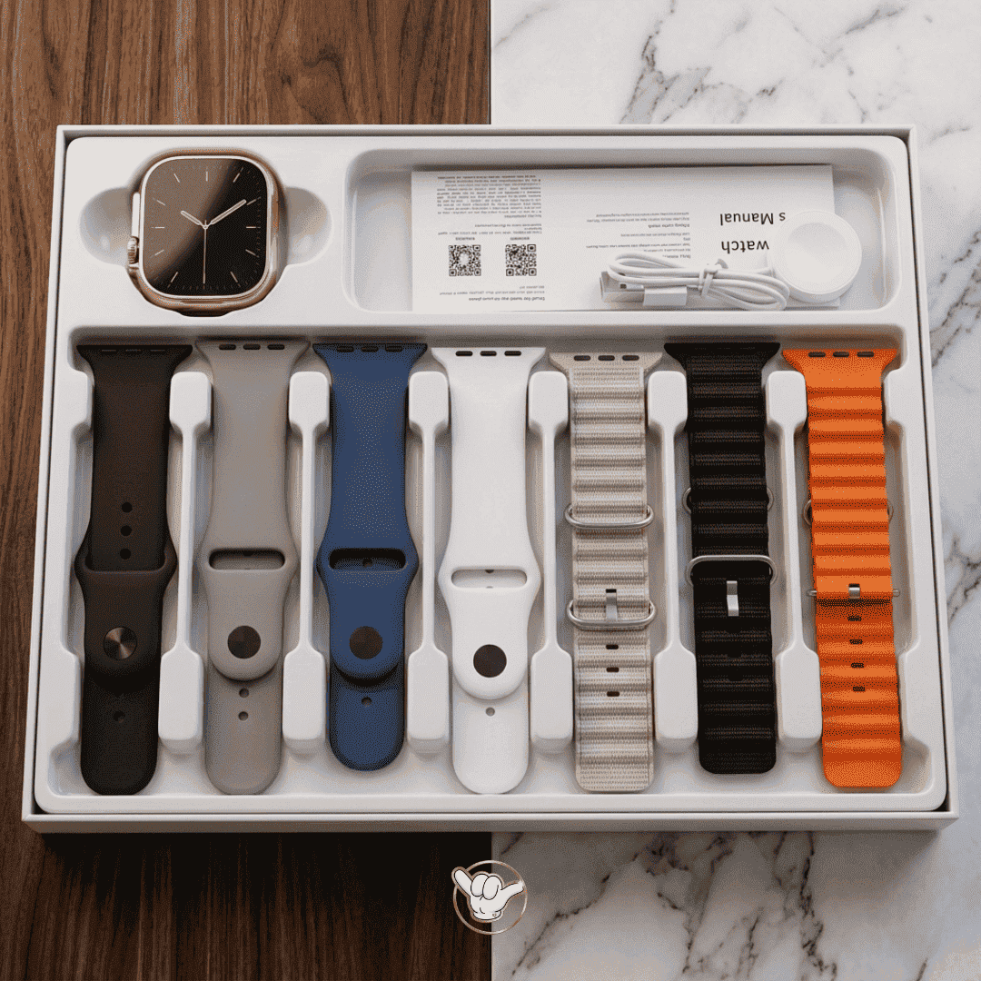 Maixinn Max 539 Smart Watch | AMOLED + 7 Straps + Music | MoodOn.pk