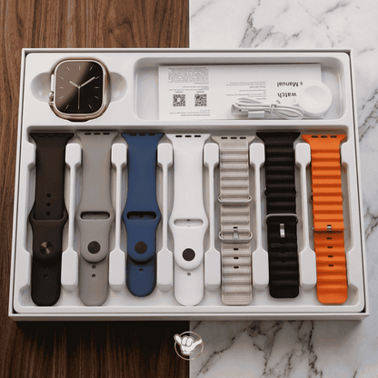 Maixinn Max 539 Smart Watch | AMOLED + 7 Straps + Music | MoodOn.pk