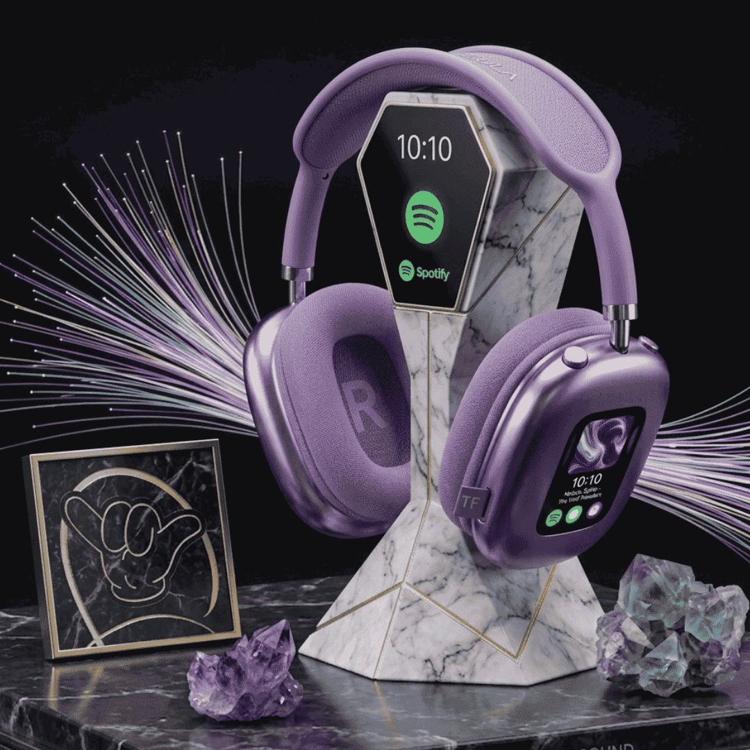 AKZ Max600 Headphones | LED Display + Deep Bass + 3 Colors | MoodOn.pk