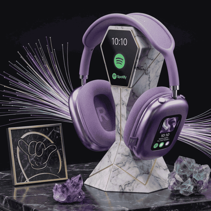 AKZ Max600 Headphones | LED Display + Deep Bass + 3 Colors | MoodOn.pk