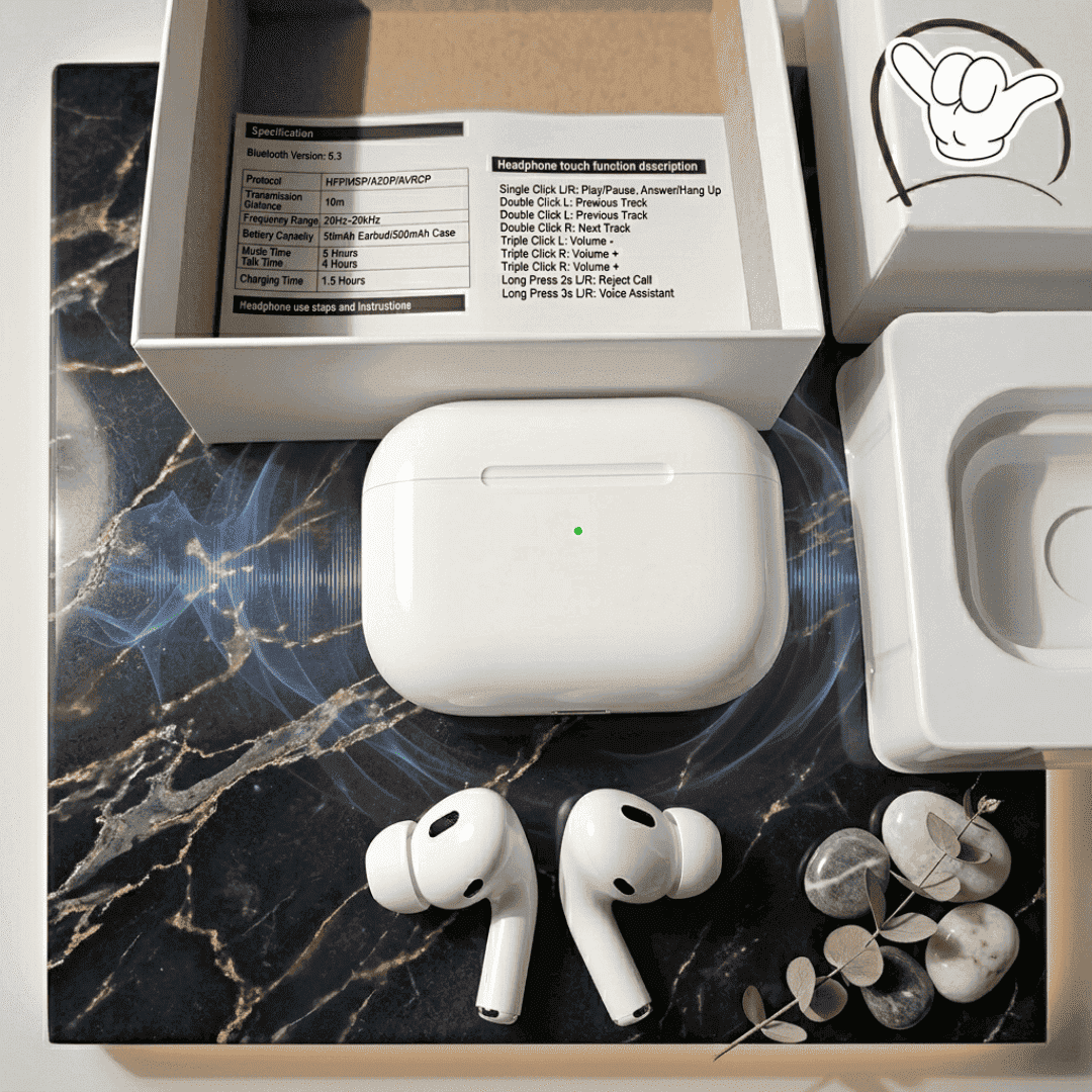 Pro 2 TWS Earbuds | Deep Bass + HD Calls | MoodOn.pk