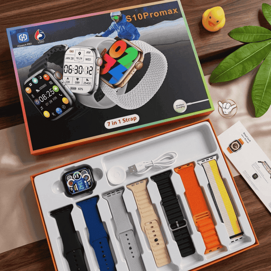 S10 Pro Max Smart Watch | 7 Straps + Bluetooth Calling | MoodOn.pk