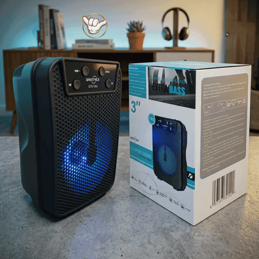 Greatnice GTS Bluetooth Speaker | Extra Bass + FM Radio | MoodOn.pk