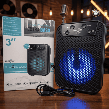 Greatnice GTS Bluetooth Speaker | Extra Bass + FM Radio | MoodOn.pk