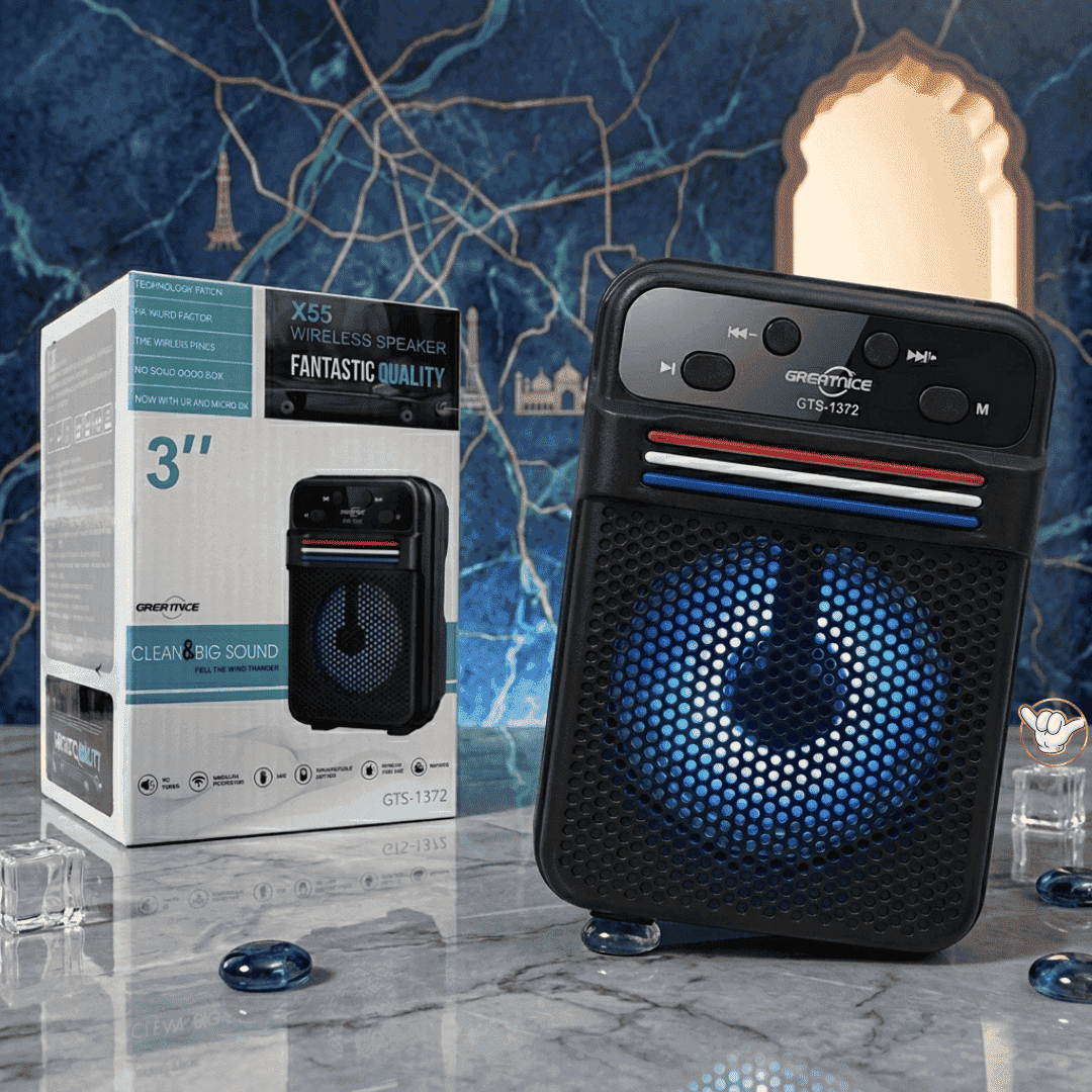 Greatnice GTS Bluetooth Speaker | Extra Bass + FM Radio | MoodOn.pk