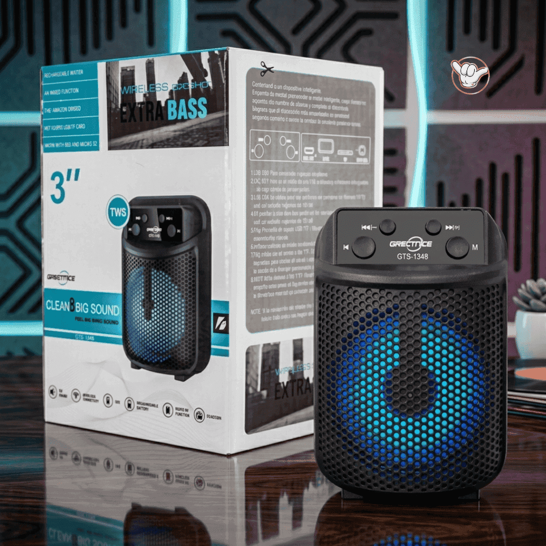 Greatnice GTS Bluetooth Speaker | Extra Bass + FM Radio | MoodOn.pk