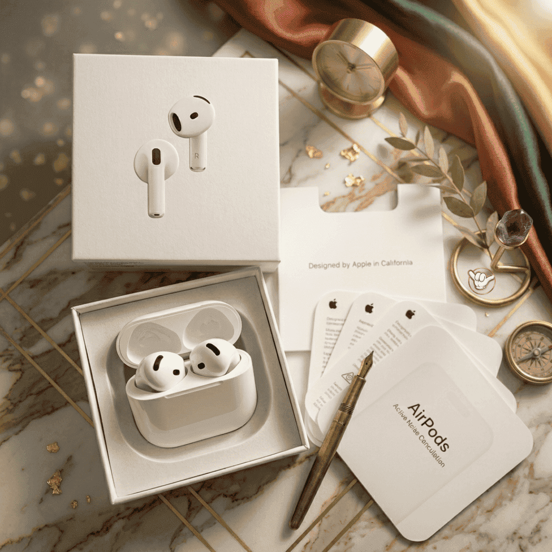 AirPods Pro 4th Gen | ANC + ENC + Popup Display | MoodOn.pk