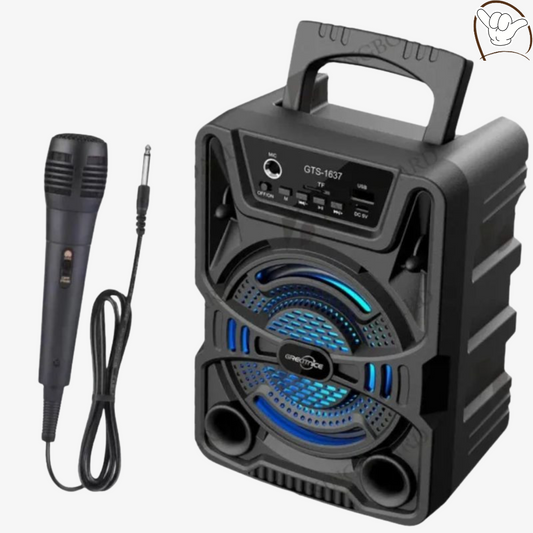 Wireless Bluetooth Speaker GTS-1638 | 4 Inch Portable Sound System with Extra Bass & Free Mic