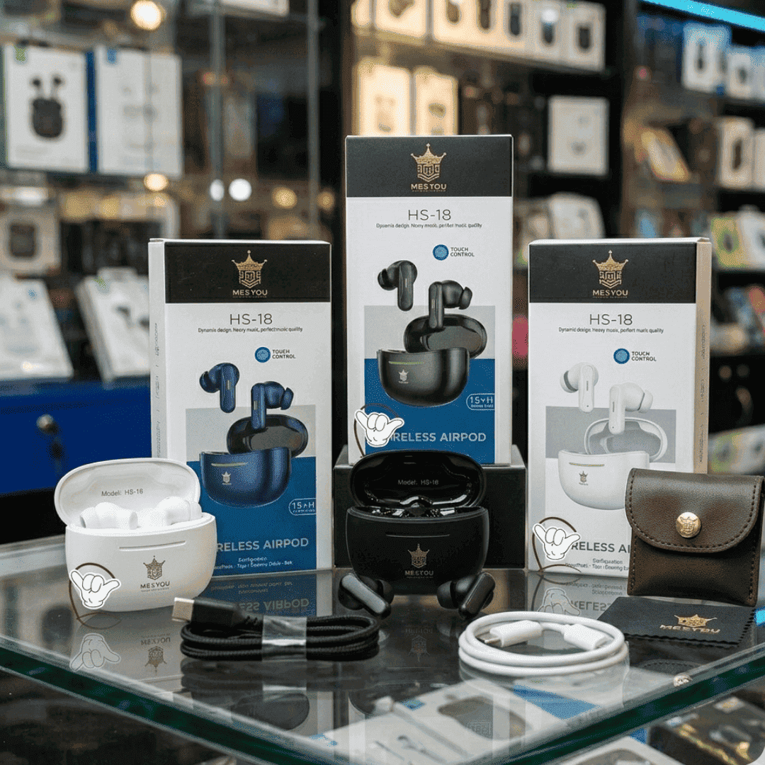 ME$YOU HS-18 Earbuds | Touch Control + 15H Battery | MoodOn.pk