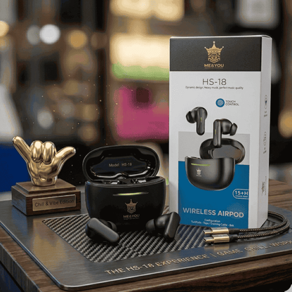 ME$YOU HS-18 Earbuds | Touch Control + 15H Battery | MoodOn.pk