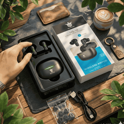 ME$YOU HS-18 Earbuds | Touch Control + 15H Battery | MoodOn.pk