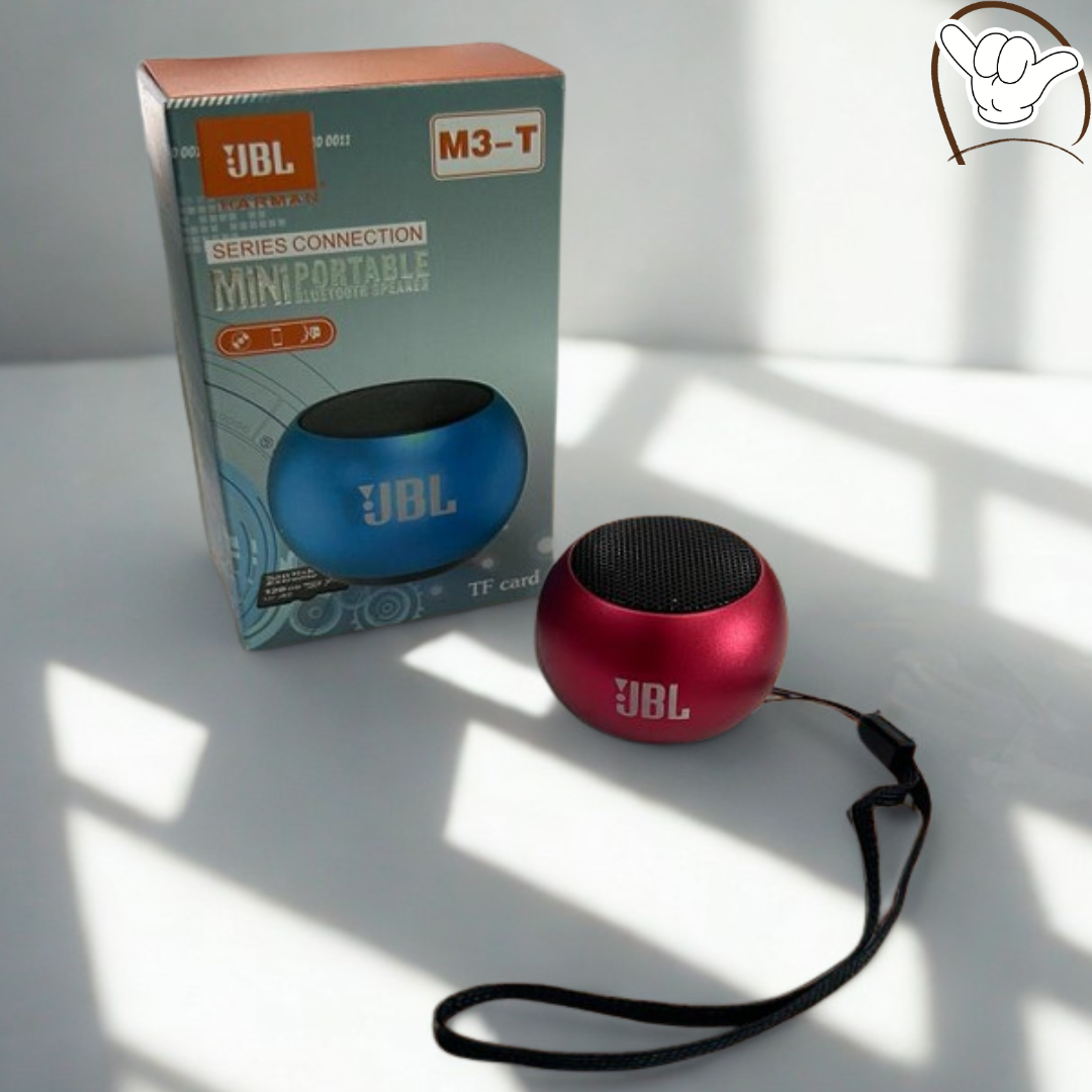 JBL M3 T Mini Bluetooth Speaker with SD Card Slot | Wireless Speaker | Portable Sound System with Extra Bass