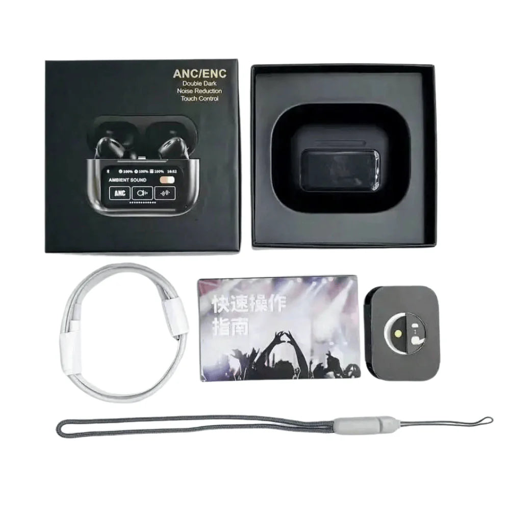 A9 Pro Earbuds & Airpods Black