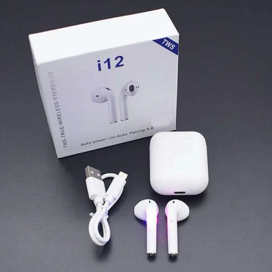 i12 AirPods & Earbuds – Bose-Style Earpods | Best Wireless Earbuds, New AirPods & AirPods Max Look in Pakistan