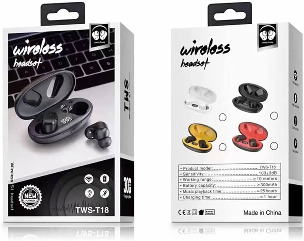 T18 Earbuds – Best AirPods Style Wireless Earbuds with HD Sound at the Best Price in Pakistan | Limited Stock – Order Now